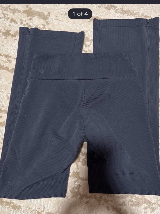 lululemon athletica Pants - lululemon athletica Black Ribbed Workout Leggings
